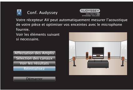 DENON AVRX7200WBKE2 - Retour aux réglages “conf. audyssey® - 1