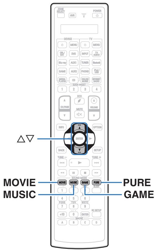 DENON AVRX7200WBKE2 - Sélection d'un mode d'écoute - 1