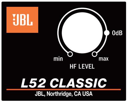 JBL L52 - COMMANDES / RÉGLAGES - 1