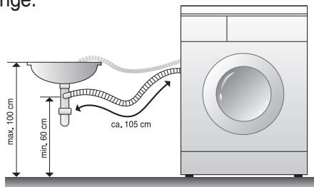 DAEWOO DWC-LC1221 - Installation pour la vidange - 1