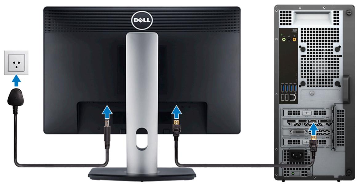 DELL Inspiron G5 5090 - Branchez l'écran. - 1