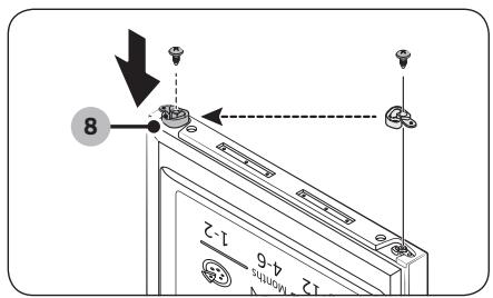 SAMSUNG RBS4T600EWW - Étape 3 inverser les systèmes de fermeture automatique - 1