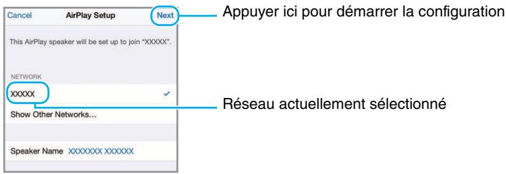 YAMAHA WXAD104324480 - Choisissez le réseau sans fil (point d'accès) auquel vous pouvez accéder avec l'appareil. - 1