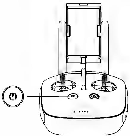 DII PHANTOM 4 PRO - Mise sous tension/mise hors tension de la radiocommande - 1