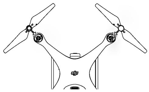 DII PHANTOM 4 PRO - Montage des hélices - 3