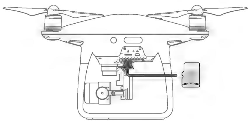 DII PHANTOM 4 PRO - Logement de carte micro SD de la camera - 1