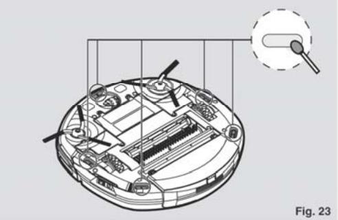 HOOVER RBCO90 - Reemplacement des brossettes rotatives [fig. 18] - 3