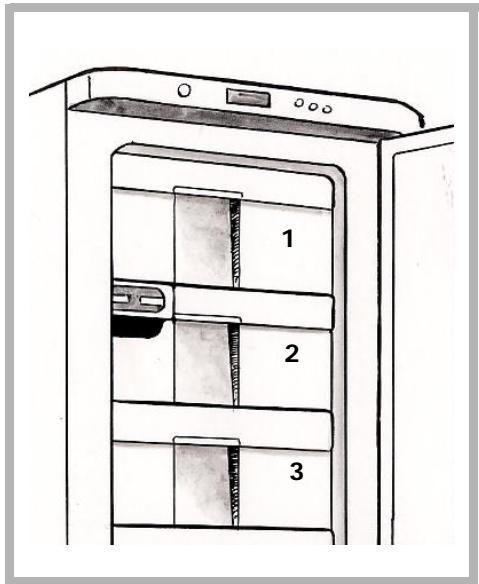 DE DIETRICH DKF 1124X - De cette façon vous bénéficiez du pouvoir de congélation maximum. - 1