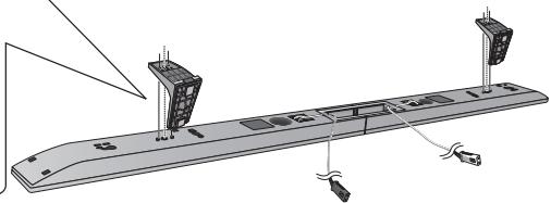 PANASONIC SC-BTT230 - Fixez les supports pour pied. - 2