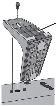 PANASONIC SC-BTT230 - Fixez les supports pour pied. - 1