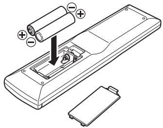 DENON CEOL N5 - Insertion des piles - 2