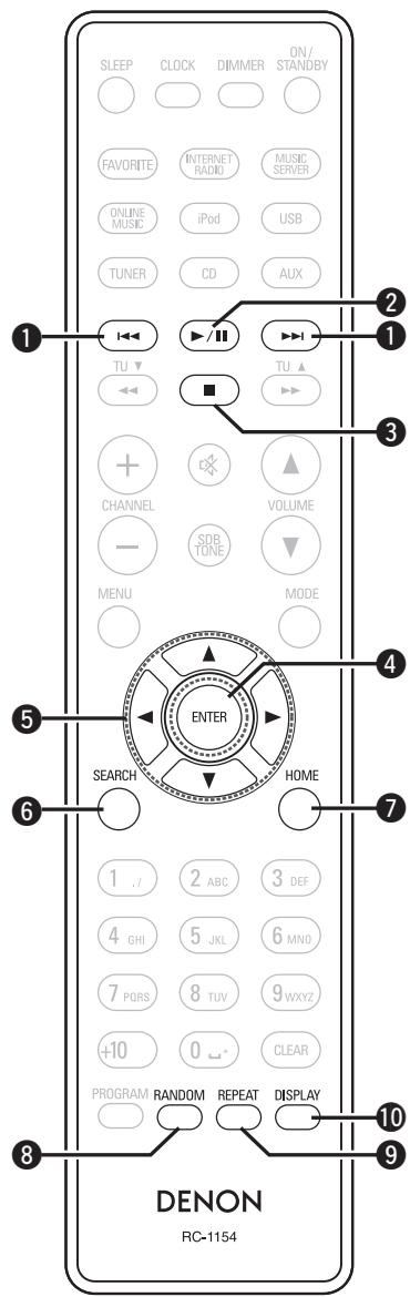 DENON CEOL N5 - Touches fonctionnant avec le réseau - 1