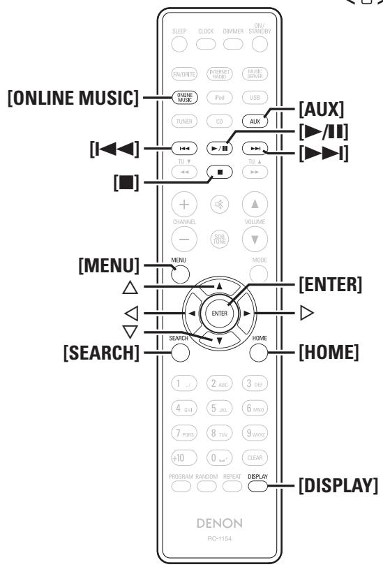DENON CEOL N5 - Symboles utilisés pour indiquer les touches dans ce manuel - 2