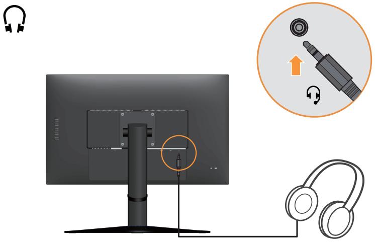 LENOVO ECRANG27Q-20 - Connexion et mise en marche de votre moniteur - 5