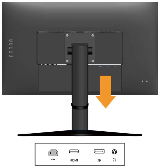 LENOVO ECRANG27Q-20 - Connexion et mise en marche de votre moniteur - 2
