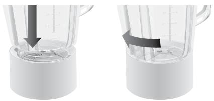 KITCHENAID 5 KSB 45 EWH PLASTIC - Assemblage du blender/mixer - 4