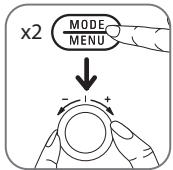 ROWENTA NC - · Menu's selectoren - 1