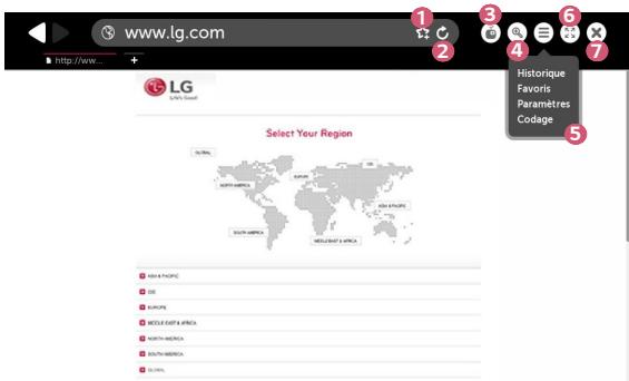 LG HU80KS - Utilisation du navigateur web - 1