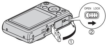 CASIO EX-H5 - Fermez le couvercle de batterie. - 1