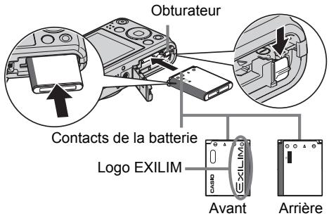 CASIO EX-H5 - Insérez la batterie. - 1