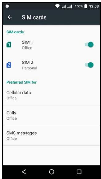 ACER LiQUiD ZEST 4G noir - Gestion SIM - 1