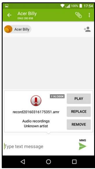 ACER LiQUiD ZEST 4G noir - Envoi des MMS - 1