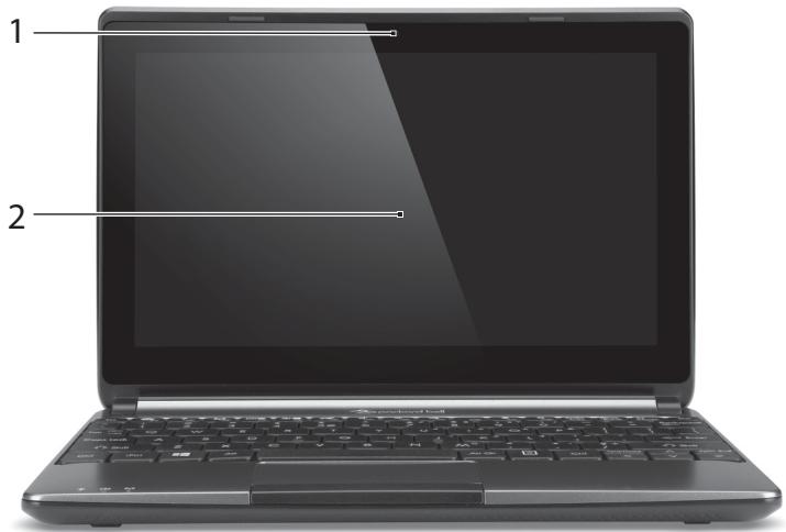 PACKARD BELL EASYNOTE ME69BMP2806 - Vue de l'écran - 1