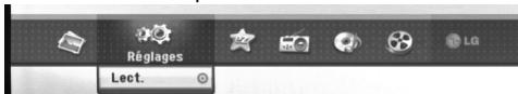 LG-GOLDSTAR J10D - Utilisation du menu accueil - 1