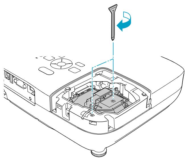 EPSON EH-TW450 - Installez la nouvelle lampe. - 2