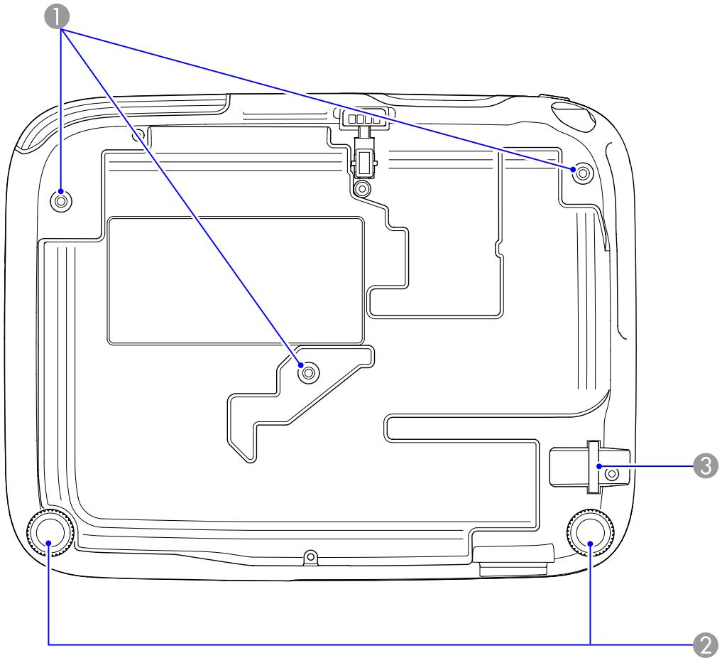 EPSON EH-TW450 - Dessous - 1