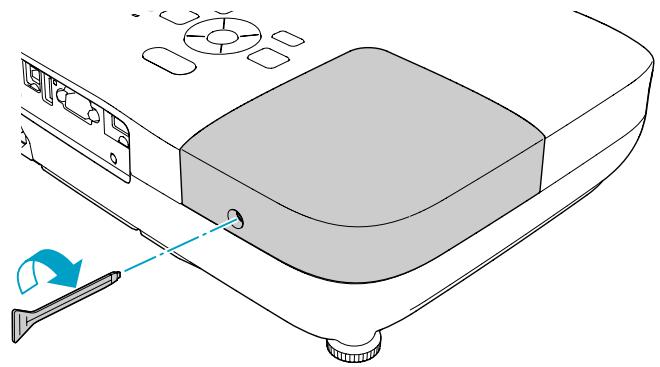 EPSON EH-TW450 - Installez la nouvelle lampe. - 4