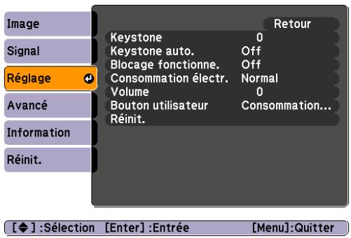 EPSON EH-TW450 - Réglage - 1