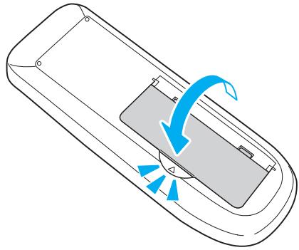 EPSON EH-TW450 - Remplacez le couvercle du compartiment à piles. - 1
