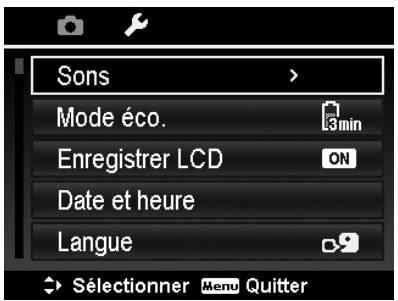POLAROID IS2132 - Étape 7. utiliser le menu configuration - 1