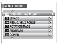 FUJIFILM FINEPIX 3D W1 - Utilisation du menu lecture - 1