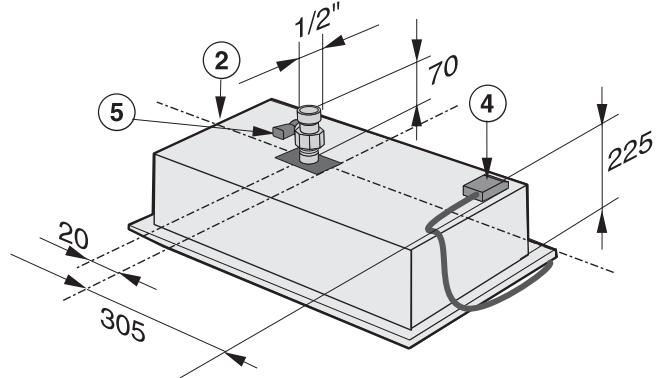 MIELE CS 1411F - Distance de sécurité en cas d'habillage de niche - 4
