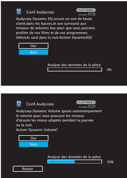 DENON AVR-S650H - Effectuez le paramétrage de Audyssey Dynamic EQ ^® et Audyssey Dynamic Volume ^® . - 1