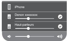 DENON AVR-S650H - Appuyez sur les appareils/enceintes que vous souhaitez utiliser. - 1