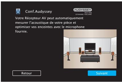DENON AVR-S650H - Connectez le microphone de mesures et de configuration sur la prise SETUP MIC de cet appareil. - 2