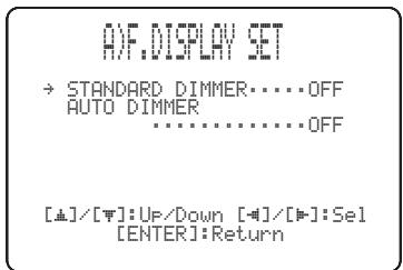 YAMAHA YRS-2000 - (Réglages de l'afficheur de la face avant) - 1