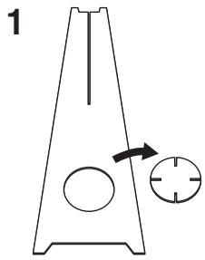 YAMAHA YRS-2000 - Assemblage du support de microphone plat fourni - 1