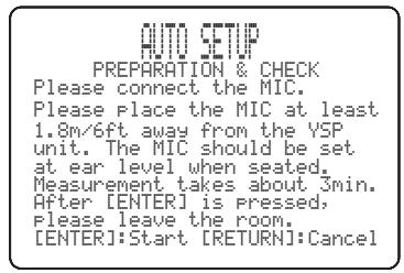 YAMAHA YRS-2000 - Appuyez sur / pour sélectionner beam+sound OPTIMZ, BEAM OPTIMZ only ou SOUND OPTIMZ only, puis appuyez sur ENTER. - 2
