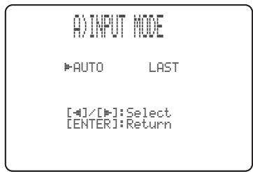 YAMAHA YRS-2000 - INPUT Mode (mode d'entrée) - 1