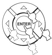YAMAHA YRS-2000 - Utilisez / pour sélectionner MANUAL SETUP, et appuyez sur ENTER. - 3