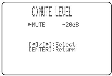 YAMAHA YRS-2000 - MUTE LEVEL (niveau du silencieux) - 1