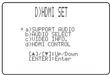 YAMAHA YRS-2000 - HDMI SET (réglages HDMI) - 1
