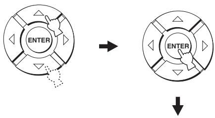 YAMAHA YRS-2000 - Appuyez sur / pour sélectionner MEMORY1, MEMORY2 ou MEMORY3, puis appuyez sur ENTER. - 1