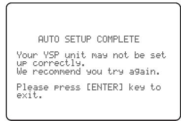 YAMAHA YRS-2000 - Appuyez sur ENTER pour confirmer les résultats ou sur RETURN pour les annuler. - 2