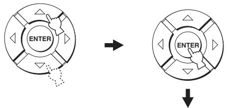 YAMAHA YRS-2000 - Appuyez sur / pour sélectionner beam+sound OPTIMZ, BEAM OPTIMZ only ou SOUND OPTIMZ only, puis appuyez sur ENTER. - 1
