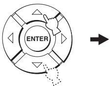 YAMAHA YRS-2000 - Utilisez / pour sélectionner la voie à régler. - 1